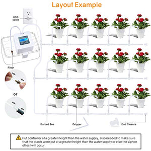 Landrip Sistema di Irrigazione Automatica per Le Piante, Kit irrigazione a...