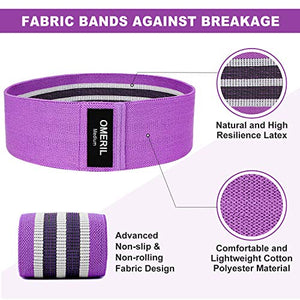 OMERIL RUNYUE Bande Elastiche di Resistenza, Set Fasce Fitness in Tessuto...