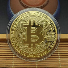 Carica l'immagine nel visualizzatore di Gallery, HOUSE CLOUD Moneta Fisica Bitcoin Color Oro . Vero Pezzo da Collezione Porta... - Ilgrandebazar