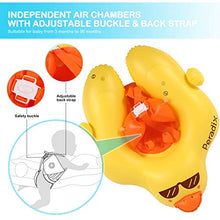 Carica l&#39;immagine nel visualizzatore di Gallery, Peradix Salvagente Neonato, Anello di Nuoto per Bambino con Giallo