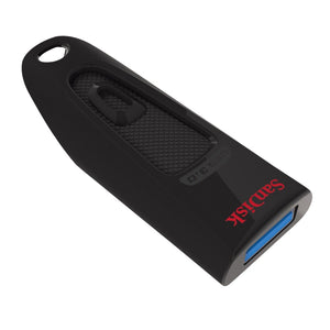 Sandisk Cruzer Ultra Pen Drive USB 3.0, 128 GB, Nero 128GB,