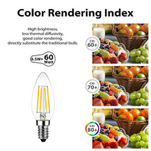 Carica l&#39;immagine nel visualizzatore di Gallery, Lampadine di Filamento a LED E14 – 6,5 W C35 6.5W 2700K-6 Pezzi