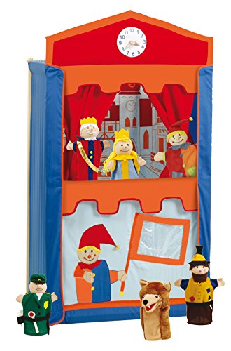 Roba 6972 - Teatro dei Burattini Set di 6 Marionette - Ilgrandebazar