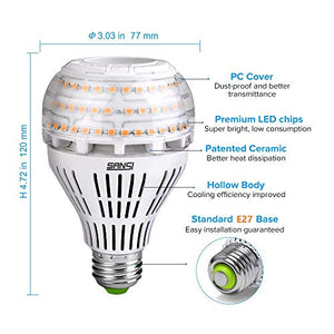 Lampadine Led Luce Calda E27 27W-SANSI Lampadina 27W, 3000k