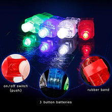 Carica l&#39;immagine nel visualizzatore di Gallery, Kohree 100 pezzi Dita Luci LED Finger Lights Giocattolo di Festa Anelli IT - Ilgrandebazar