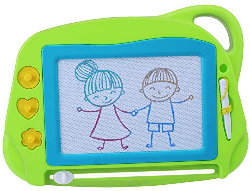 AiTuiTui Lavagna Magnetica per Bambini, 4 Colori Colorati Lavagnetta Verde