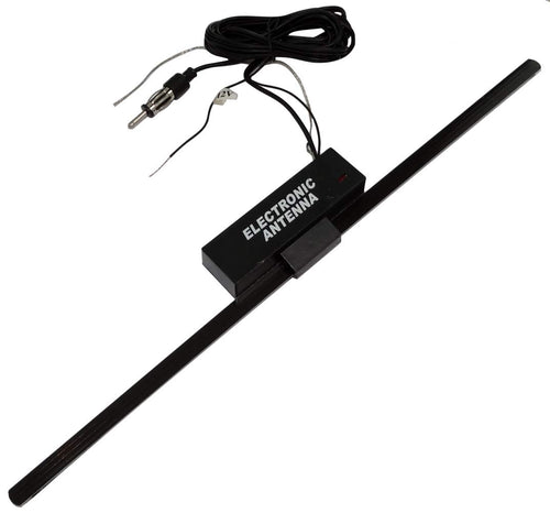 Aerzetix - Antenna DIN amplificata interna autoadesive 30cm per autoradio... - Ilgrandebazar