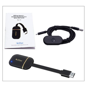 EZCast Wireless WiFi Display Dongle HDMI 5GHz + 2,4GHz Adattatore 4K... - Ilgrandebazar