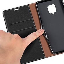 Carica l'immagine nel visualizzatore di Gallery, COODIO Custodia per Xiaomi Redmi Note 9 PRO, in Pelle Nero