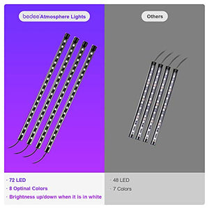 bedee Led Auto Interni Kit,Striscia Neon Interni,RGB SMD 72 LED...