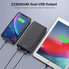 Carica l&#39;immagine nel visualizzatore di Gallery, Trswyop Power Bank, Caricabatterie Portatile 25800mAh Batteria Esterna per... - Ilgrandebazar