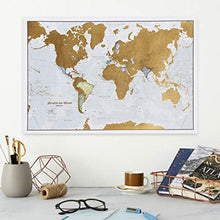 Carica l&#39;immagine nel visualizzatore di Gallery, Scratch the World® Travel Map - Scratch Off World Map Poster + BONUS Italy Scratch Map - Maps International - 50 years + of map making - Most Detailed Map Gift