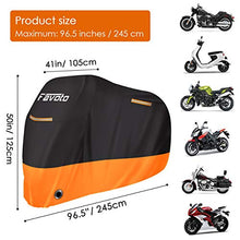 Carica l&#39;immagine nel visualizzatore di Gallery, Favoto Telo Coprimoto 210D Teli per Moto Scooter Impermeabile Resistente XXL