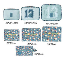 Carica l'immagine nel visualizzatore di Gallery, 7 Set Sistema di Cubo Viaggio - 3 Cubi Imballaggio + 3 2blue Flower