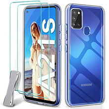 Carica l'immagine nel visualizzatore di Gallery, Younme YNMEacc Cover per Samsung A21s Custodia, Trasparente Sottile Clear