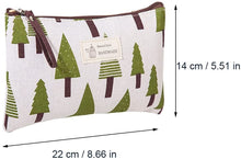 Carica l'immagine nel visualizzatore di Gallery, Borsa Cosmetica in Tela, 2 PCS Borsa Cosmetica, Custodia per Trucco Stampata, Borsa da Toilette da Viaggio, Borsa da Toilette da Viaggio Multifunzionale con Cerniera, per Chiavi Cosmetici