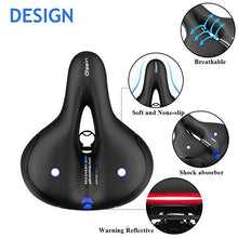 Carica l'immagine nel visualizzatore di Gallery, OKBONN Sella Bici,Sedile Bicicletta Ergonomica Comoda Impermeabile con Molla...