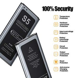 EMNT Batteria per Samsung Galaxy S5, 3210mAh batteria S5【3210mAh】 - Ilgrandebazar