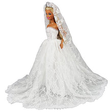 Carica l&#39;immagine nel visualizzatore di Gallery, Miunana Abito Da Sposa Con Velo E Corona Senza Vestito Bianco + + - Ilgrandebazar