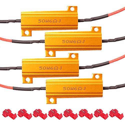 Kinstecks 4PCS 50W 6Ohm Resistori di carico a LED Resistenza segnale a...