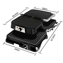 Carica l&#39;immagine nel visualizzatore di Gallery, Aigostar Samson 30KLU- Griglia multifunzione per panini maker da 2000W con 2... - Ilgrandebazar