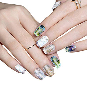 30 colori Nail Foil Transfer Stickers, Kalolary Adesivi Unghie Colore 1 - Ilgrandebazar
