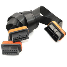 Carica l&#39;immagine nel visualizzatore di Gallery, 1,01 Meters 1 m 16 Pin OBD2 OBD II Ultra Low Profile 1 maschio a 2 femmine,... - Ilgrandebazar