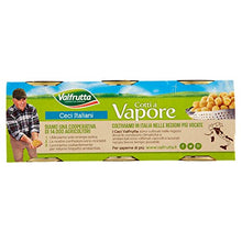 Carica l&#39;immagine nel visualizzatore di Gallery, Valfrutta Ceci, Cotti a Vapore - 3 Pezzi da 150 g, Totale: 450g