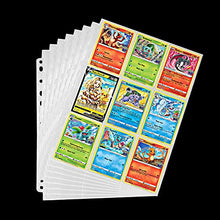 Carica l'immagine nel visualizzatore di Gallery, Newpop 40 pagine raccoglitore carte da Gioco collezionabili doppia faccia con 720 tasche, buste trasparenti, 11 fori, per album Pokemon, basket/calcio