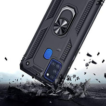 Carica l'immagine nel visualizzatore di Gallery, Oududianzi Cover per Samsung Galaxy A21s con 2 Pellicola in Vetro Nero