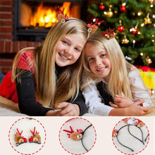 Carica l&#39;immagine nel visualizzatore di Gallery, 4PCS Cerchietto Natale Fermagli per Capelli Natale, Cerchietto Renna e Mollette Capelli con Corna Renna, Cerchietti Natalizi Fermagli Capelli Accessori Capelli Natale Accessori Natalizi Donna Bambina