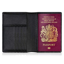 Carica l'immagine nel visualizzatore di Gallery, flintronic Porta Passaporto, Custodia Passaporto #7 Nero+2 Etichetta Bagaglio