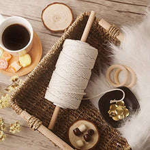Carica l'immagine nel visualizzatore di Gallery, YIKEF Cotone di Macrame Filato,Fatta a Mano Corda Macramé in 200M-3mm