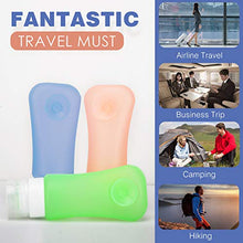 Carica l'immagine nel visualizzatore di Gallery, MoKo Bottiglie da Viaggio in Silicone, 4X 89ml Contenitori con Colorato A