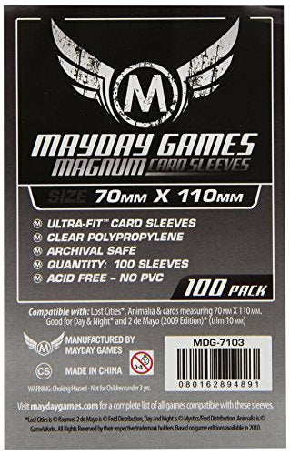 Mayday Games MDG7103 - Buste Protettive Carte, 70x110 mm, 100 - Ilgrandebazar