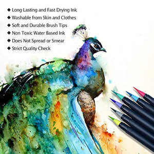 CH HAICHENG 36 Pezzi Pennarelli per acquerello e Journal Stencils, 24... - Ilgrandebazar