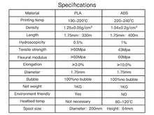 Carica l&#39;immagine nel visualizzatore di Gallery, GEEETECH Filamento PLA 1.75mm 1kg Spool per Stampante 3D, Bianco A-Bianco