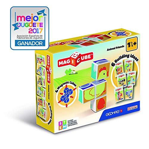 Geomag- Animal Friends Gioco di Costruzione con Cubetti Multicolore