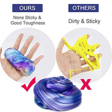 Carica l&#39;immagine nel visualizzatore di Gallery, Luclay Galaxy Fluffy Slime 3pcs Colorful Soft Egg Stress Uovo - Ilgrandebazar