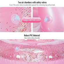 Carica l&#39;immagine nel visualizzatore di Gallery, Oziral Gonfiabile Fenicottero Gigante con Paillettes 110cm, Rosa...