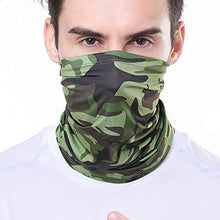 Carica l'immagine nel visualizzatore di Gallery, Gwolf Sciarpa Tubo Uomo Donna Maschera Sportiva, verde mimetico