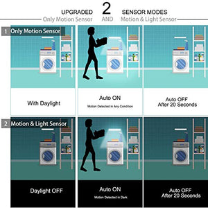 Luce a LED portatile, Sensore di Movimento, Wireless 78leds(argento) - Ilgrandebazar