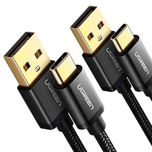 UGREEN Cavo USB C 3A Ricarica Rapida, Type C 2 Pack in Nylon, 1M - Ilgrandebazar
