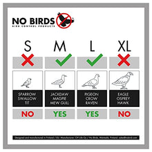 Carica l&#39;immagine nel visualizzatore di Gallery, NO Birds | Dissuasori per Piccioni | Barriera Anti Uccelli per Balcone Terrazza Finestra | Spuntoni Extra Lunge | Acciaio Inossidabile e Alluminio | 4 pezzi | Lunghezza Totale 1,09 Metri
