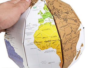 Exerz EX-SCGL20 Globo da Grattare (Diametro: 20 cm) / Mappamondo/Scratchable...