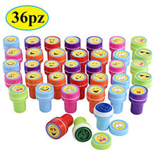 Carica l&#39;immagine nel visualizzatore di Gallery, Gudotra 36pz Timbri Emoji Gadget Bambini Auto Inchiostrazione Emoji-36pz - Ilgrandebazar