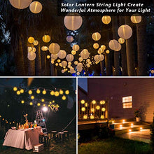 Carica l&#39;immagine nel visualizzatore di Gallery, Catena Luminosa Solare, QXMCOV Lanterne da Esterno LED 9.3Metri Bianco Caldo