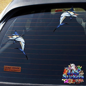 Marlin pesce spada piccoli adesivi per auto da pesca barche- ST00013TP_SML -... - Ilgrandebazar