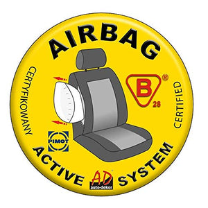 Coprisedili Auto Anteriori Copri-sedile con Airbag Sistema Elegance P4