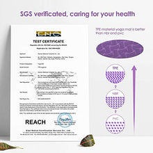 Carica l&#39;immagine nel visualizzatore di Gallery, Dustgo FP-TECH Tappetino Yoga da 183cmx63cmx6mm Palestra Fitness Viola-rosa